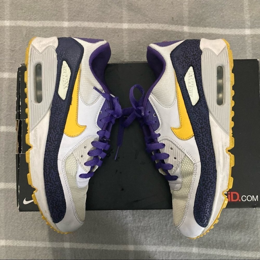 NIKE ID Sz  8 Air Max 90 “Knicks” Sneakers - Picture 9 of 11